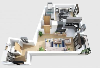 Apartament cu 2 camere semidecomandat în Moșilor - 4