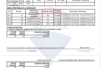 Teren de 416 mp, în Băneasa - 3