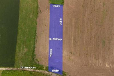 BUFTEA,TEREN INTRAVILAN 1660 MP,DESCHIDERE 17 M,UTILITATI,STB 10 MIN,ASFALT 70 M - 2