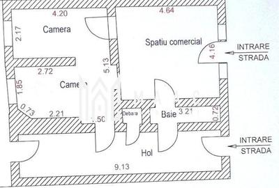 Spatiu comercial I 2 camere I Parter I Bulevardul Victoriei - 1