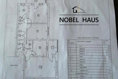 Apartament cu 3 camere decomandat în Est - 12