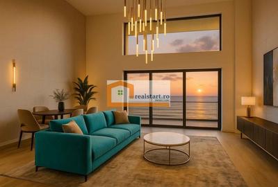 Vedere frontala la Mare, Prima linie, Penthouse tip Duplex, bloc Boutique - 4