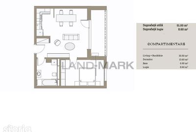 Apartament cu 2 camere în Est - 11
