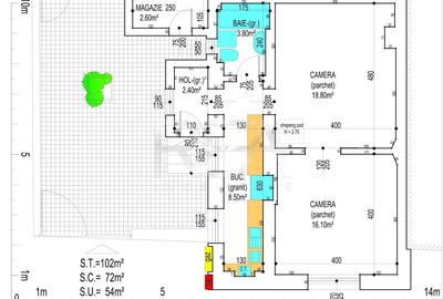 Casă individuală cu 2 camere cu Canalizare în Dorobanți - 8