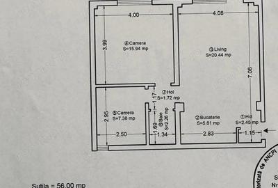 Apartament cu 2 camere decomandat în Central