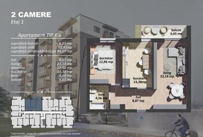 Apartament 2 camere de vanzare zona Postalionului - 1