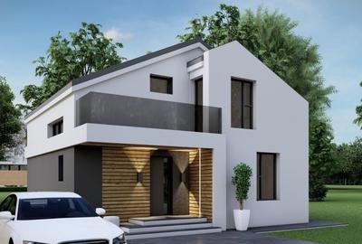 [PROIECT NOU] Casa individuala P+M - 3, 4 sau 5 camere - 2 bai - 2