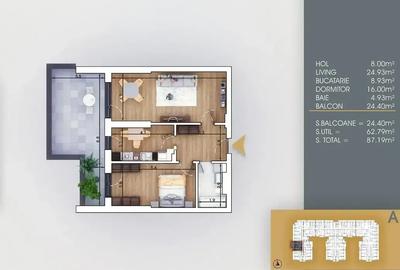 Apartament 2 Camere Metrou | Terasa | Decomandat | Comision 0 - 2