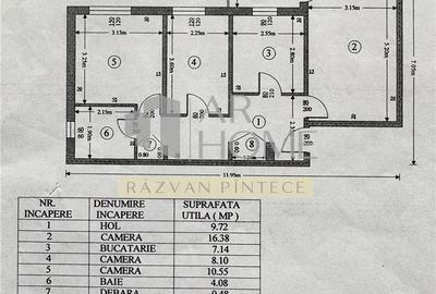 Vanzare apartament 3 camere, decomandat, centrala termica, Republicii-Caraiman, - 4