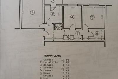Apartament de vanzare, 3 camere, Etajul 1, zona Canta - Profi, Iasi - 16