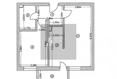 Apartament cu 2 camere decomandat, mobilat în Metalurgiei