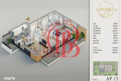 Apartament cu 3 camere în Industriilor - 8