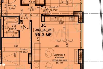 Apartament cu 3 camere în Andronache - 4