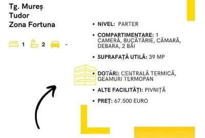 Apartament 1 camera Tg. Mure? Tudor Zona Fo... - 3