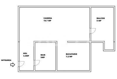 Garsoniera decomandata de vanzare cu lift si pivnita Colinei Sibiu - 4