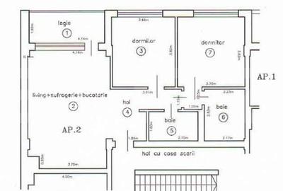 Apartament cu 3 camere în Elisabetin - 2