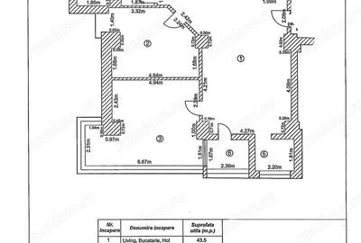 Apartament cu 3 camere decomandat în Țiglina 2 - 14