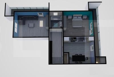 Apartament confort sporit, 2 camere decomandat, 60mp, 2 balcoane 14mp, Apahida