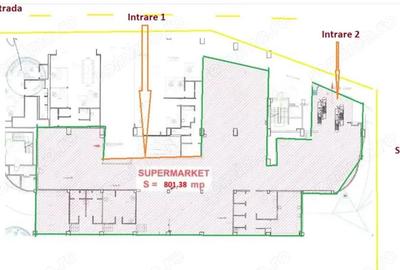 Spațiu comercial, de 800 mp, în Eroii Revoluției - 4