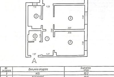 Poartă 6 - apartament decomandat 2 camere 53 mp - 2