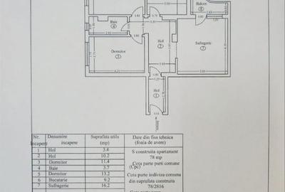 Apartament cu 3 camere decomandat în Central - 1