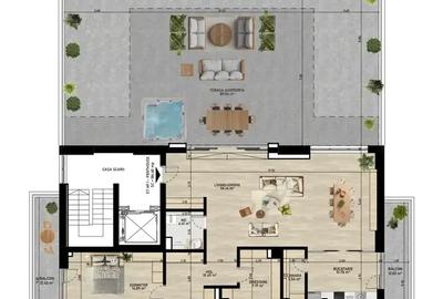 Penthouse 4 Camere LUX Pipera Bloc Nou Comision 0 Direct Dezvoltator - 5