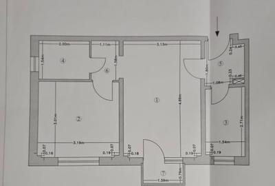 Apartament 2 camere de renovat - Aleea Vergului Apartament 2 camere de renovat - Aleea Vergului - 4