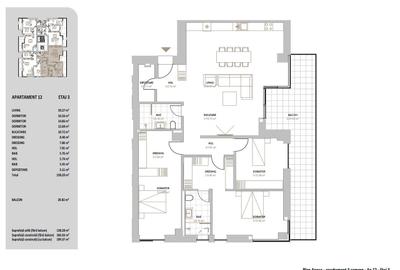 Apartament cu 4 camere în Central - 5
