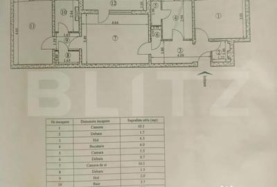 Apartament cu 3 camere semidecomandat în Tătărași