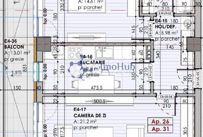 Copou - Sadoveanu - Intabulat | 2 camere 69mp | - 2