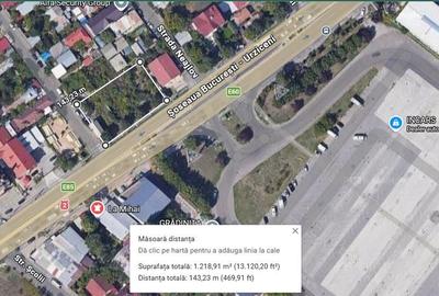 Teren de 1122 mp, în Central