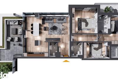 Apartament cu 4 camere în Cug - 1