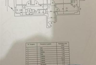 Centru Civic - Judecătorie , apartament 3 camere , 95 mp, etaj 1 - 2