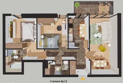 Apartament cu 3 camere în 13 Septembrie - 9