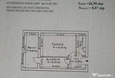 Garsonieră decomandată în Poarta 6