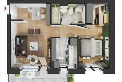 Apartament 2 camere -50MP-Pallady - 10