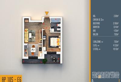 Apartament cu 2 camere decomandat în Liviu Rebreanu - 11