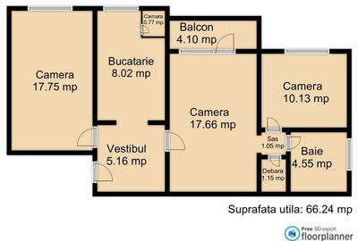 0 % comision Vanzare apartament cu 3 camere in carierul Gruia 0 % comision Vanzare apartament cu 3 camere in carierul Gruia - 17