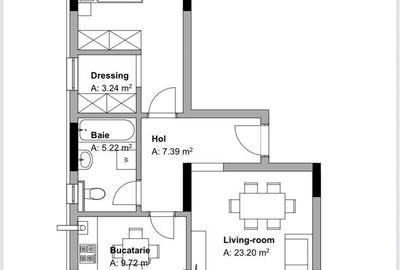 Apartament cu 2 camere decomandat în Dobroești - 2