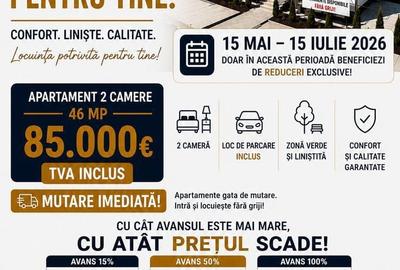 Apartament cu 2 camere decomandat în Lunca Cetățuii - 2