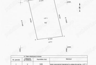 Teren de 1200 mp, în Bucium
