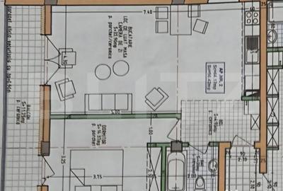 Apartament cu 2 camere decomandat în Centura - 1