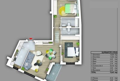 COMISION 0% - Apartament cu 3 camere Popa Nan - str. Ronda - imobil 2020 - 26