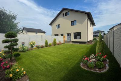 Casa individuala cuplata cu mansarda locuibila, 4 camere, STB - 1