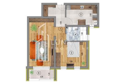 Apartament cu 2 camere în Sânpetru - 18