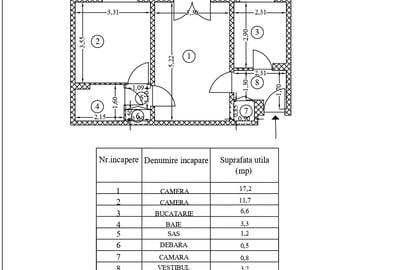 Apartament cu 2 camere semidecomandat în Basarabia - 20