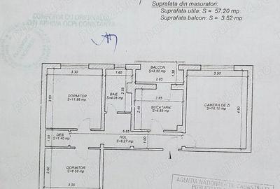 Apartament 3 camere de vânzare –Casa de Cultură - Centrala pe gaze - 1