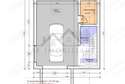 C.A.Rosetti teren 451mp cu Autorizatie De Constructie pentru vila D+P+E 210mp - 1