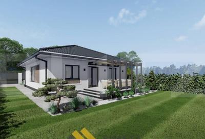 Casa cu 4 camere la ro?u,finisat sau la cheie, 107 mp, zona Casa cu 4 camere la ro?u,finisat sau la cheie, 107 mp, zona - 1