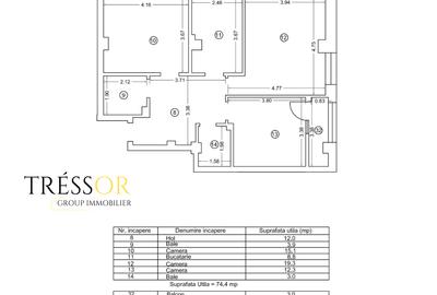 3 camere -Nemobilat / Campus-Universitate - 19